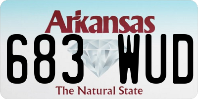 AR license plate 683WUD