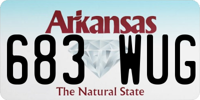 AR license plate 683WUG