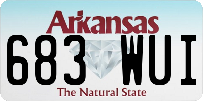 AR license plate 683WUI