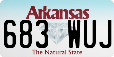 AR license plate 683WUJ