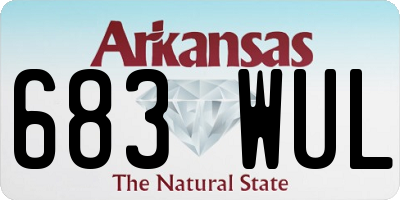 AR license plate 683WUL