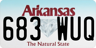 AR license plate 683WUQ