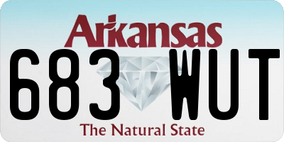 AR license plate 683WUT