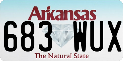 AR license plate 683WUX