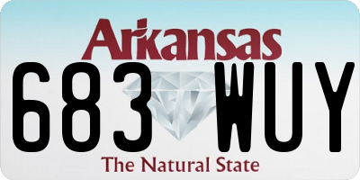AR license plate 683WUY