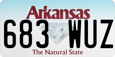 AR license plate 683WUZ