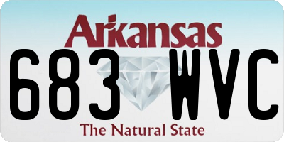 AR license plate 683WVC