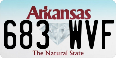 AR license plate 683WVF