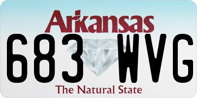 AR license plate 683WVG