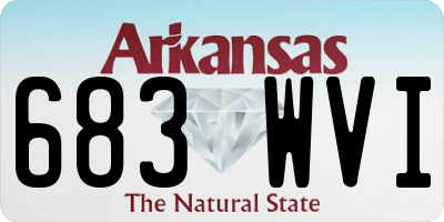 AR license plate 683WVI