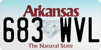 AR license plate 683WVL