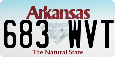 AR license plate 683WVT