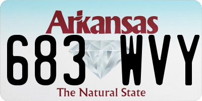 AR license plate 683WVY