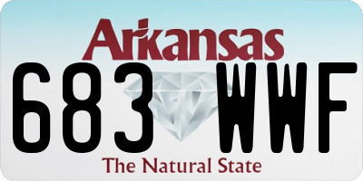 AR license plate 683WWF