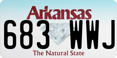 AR license plate 683WWJ