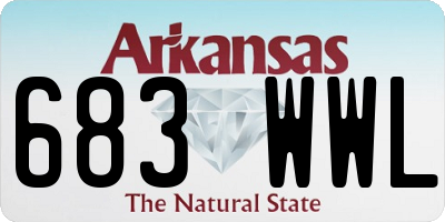 AR license plate 683WWL