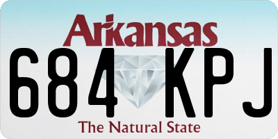 AR license plate 684KPJ