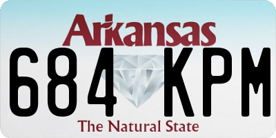 AR license plate 684KPM