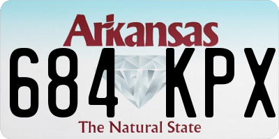 AR license plate 684KPX