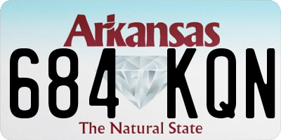 AR license plate 684KQN