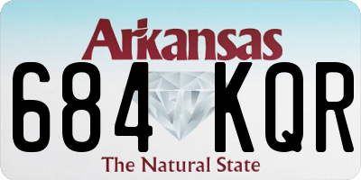 AR license plate 684KQR
