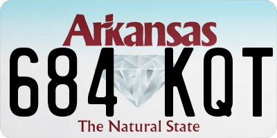 AR license plate 684KQT