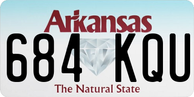 AR license plate 684KQU