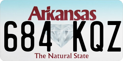 AR license plate 684KQZ