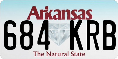 AR license plate 684KRB