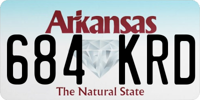 AR license plate 684KRD