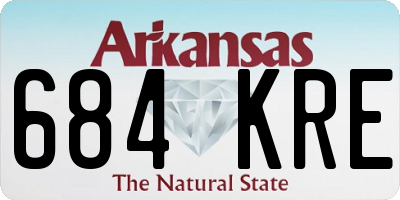 AR license plate 684KRE