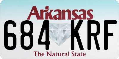 AR license plate 684KRF