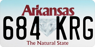 AR license plate 684KRG