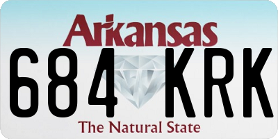 AR license plate 684KRK