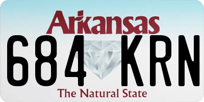 AR license plate 684KRN