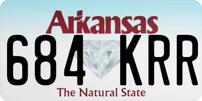 AR license plate 684KRR
