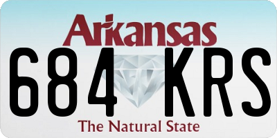 AR license plate 684KRS