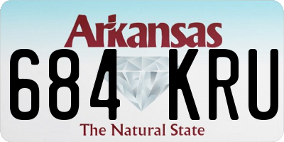 AR license plate 684KRU