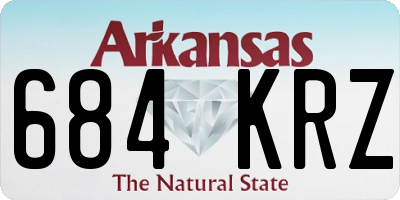 AR license plate 684KRZ