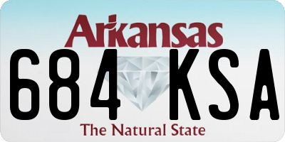 AR license plate 684KSA