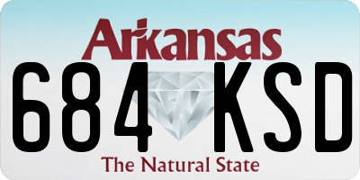 AR license plate 684KSD