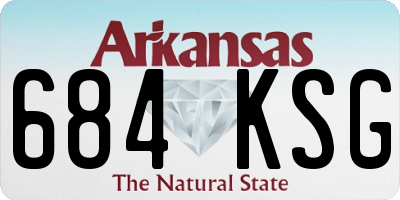 AR license plate 684KSG