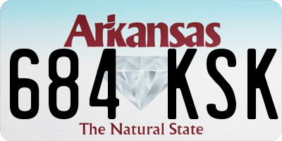 AR license plate 684KSK