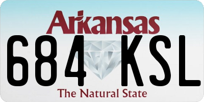 AR license plate 684KSL