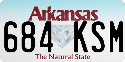 AR license plate 684KSM