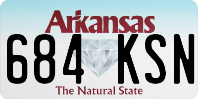AR license plate 684KSN