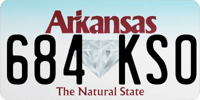 AR license plate 684KSO