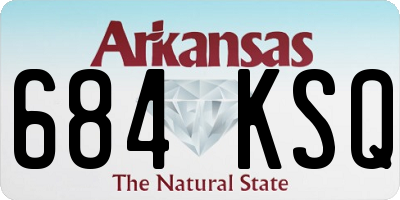 AR license plate 684KSQ