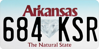 AR license plate 684KSR