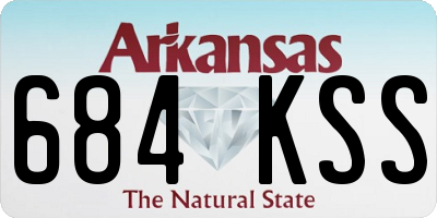 AR license plate 684KSS